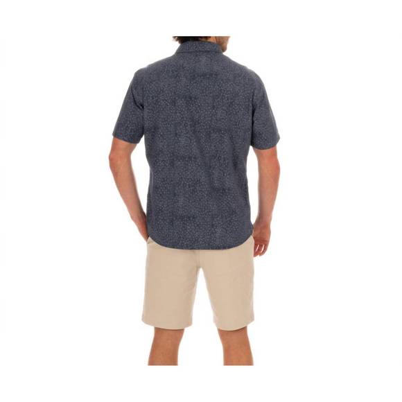NEW FISH HIPPIE CO rumfront short sleeve shirt in indigo - Picture 3 of 4